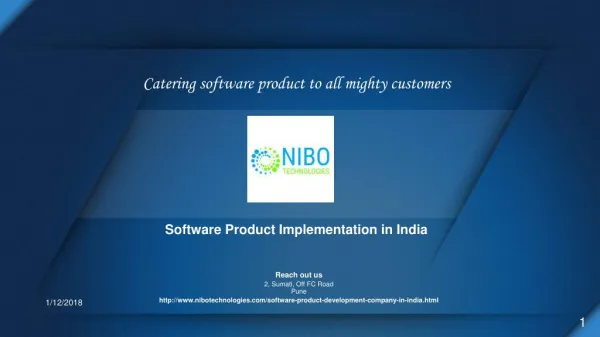 Software Product Implementation - NIBO Technologies
