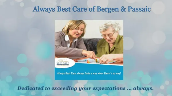 Dementia Care Maywood NJ - Always Best Care