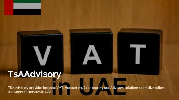 VAT Advisory services which will consist of
