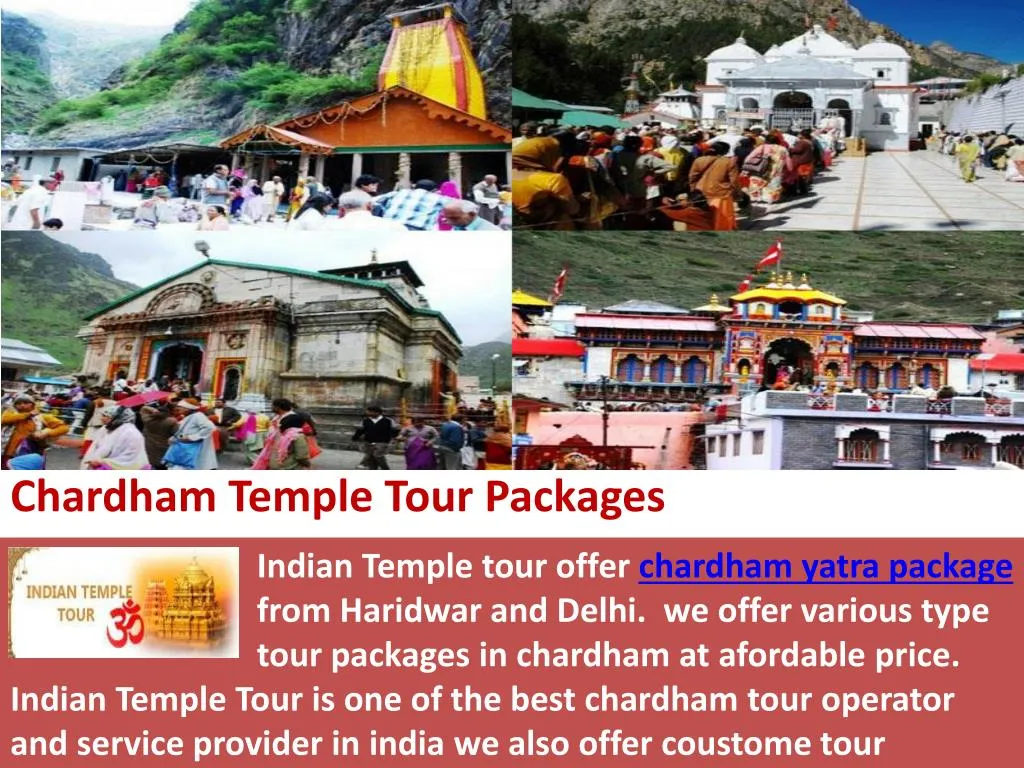 chardham temple tour packages