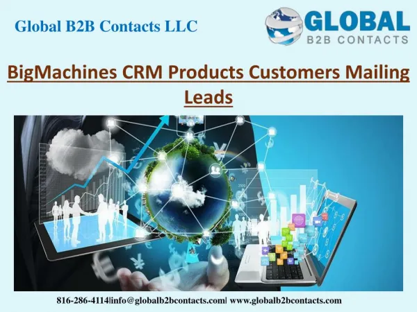 BigMachines CRM Product Customers Mailing Leads