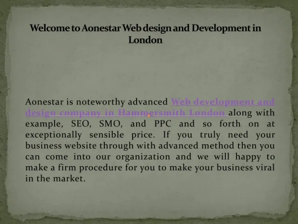 Best Web Design and Development Company in Hammersmith, London