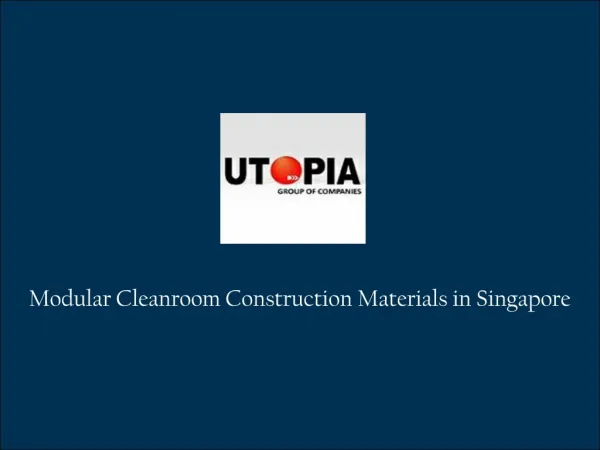 Cleanroom Construction Materials Singapore