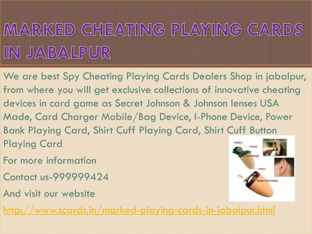 marked cheating playing cards in j abalpur