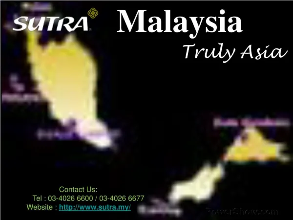 Food and Places for Malaysia Tour