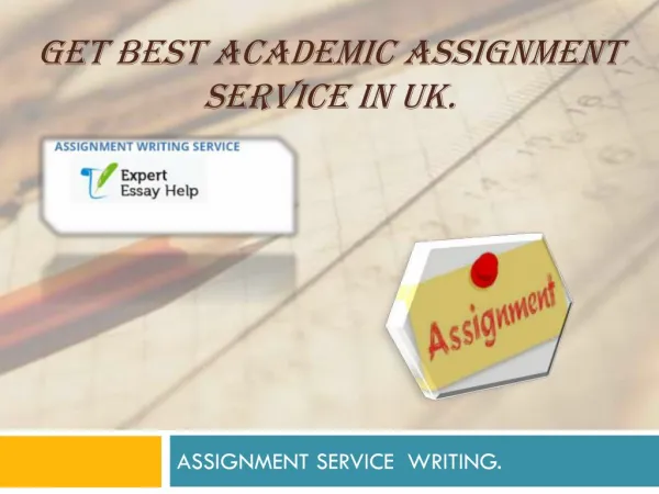 Get an Essay Assignment Service In UK