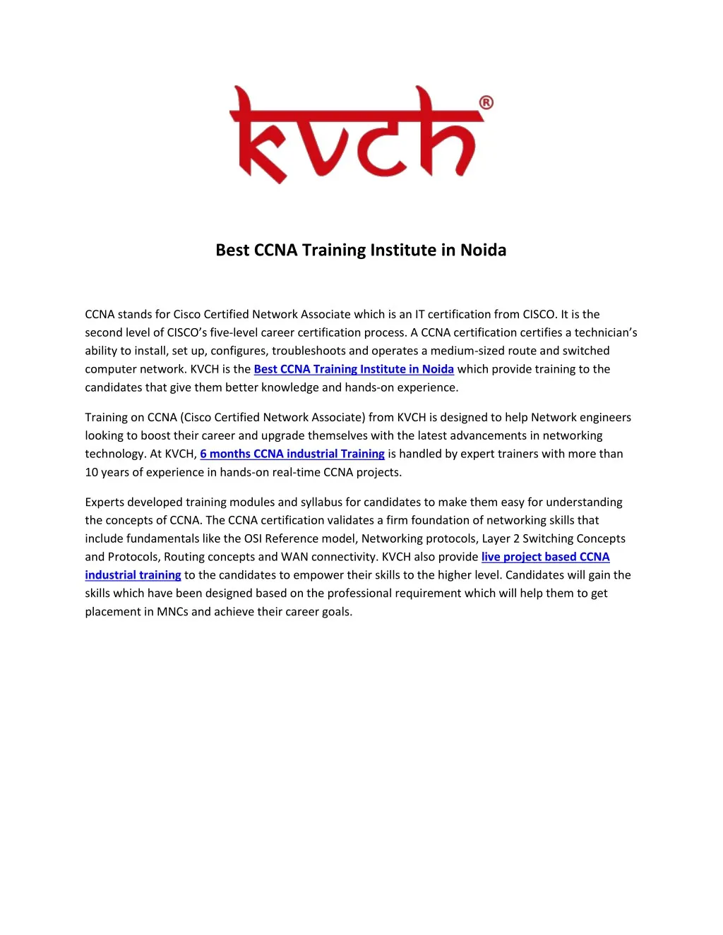 best ccna training institute in noida