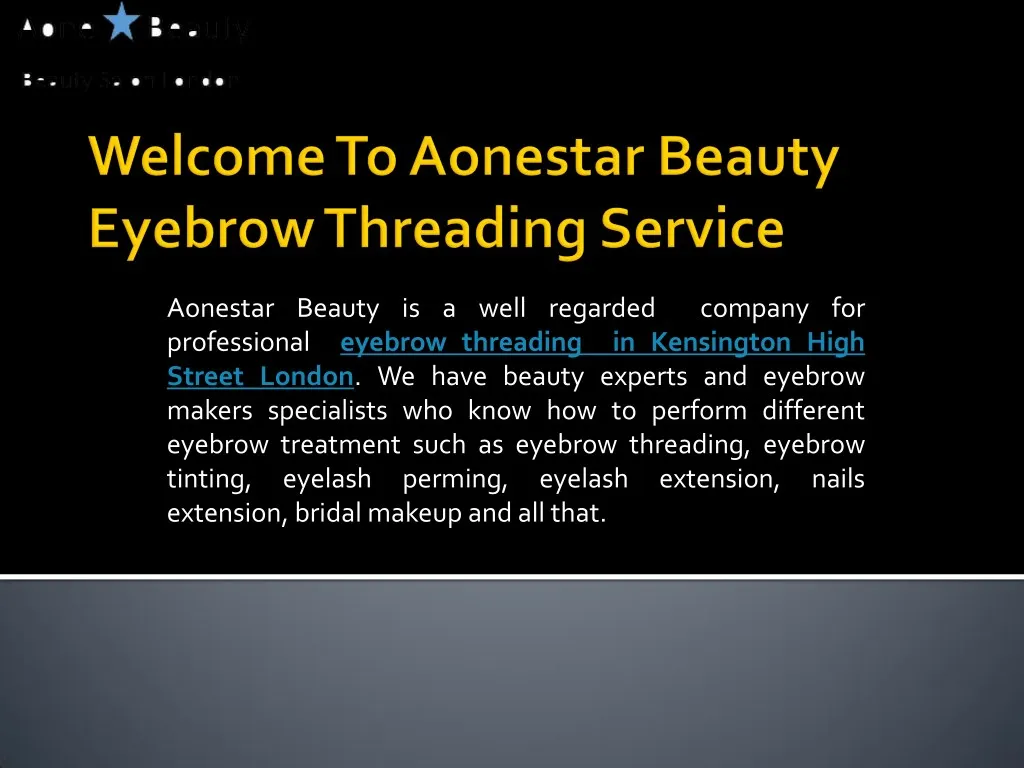 aonestar beauty is a well regarded company