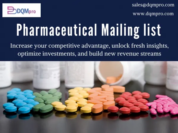 Pharmaceutical Mailing list | Pharmaceutical Email Database