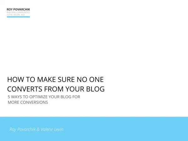 5 Ways To Optimize Your Blog For More Conversions