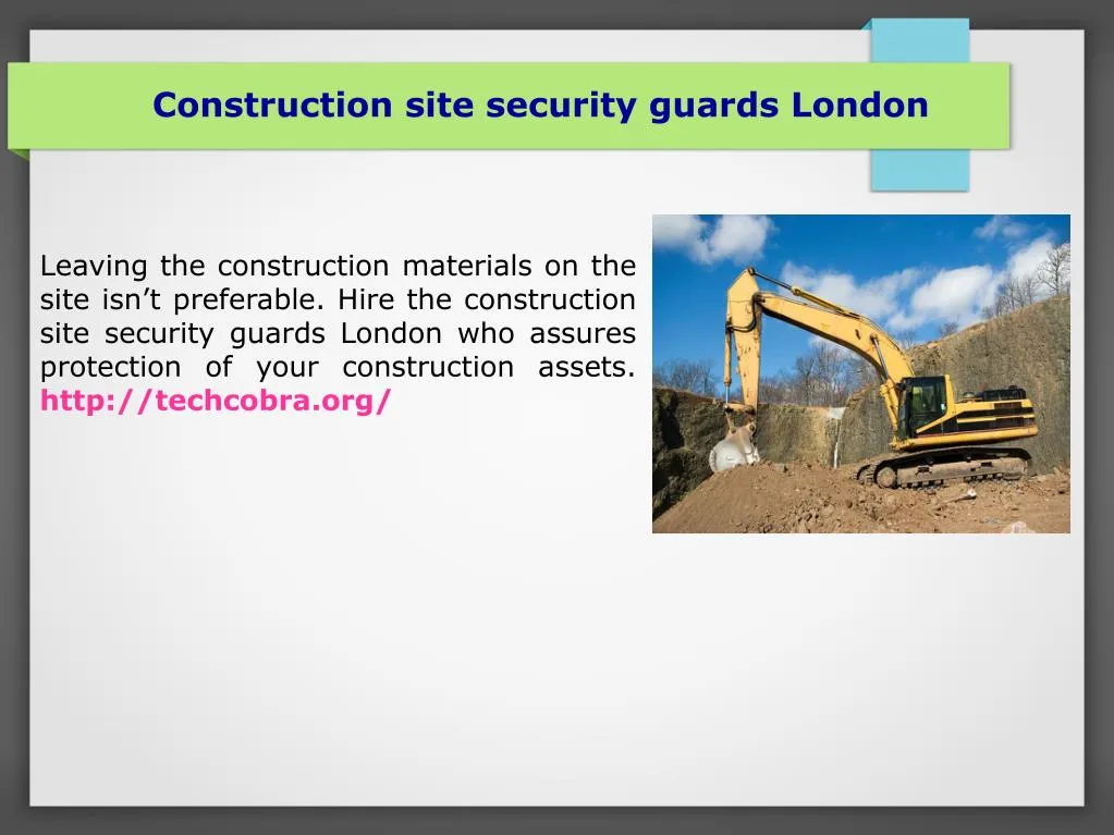 construction site security guards london