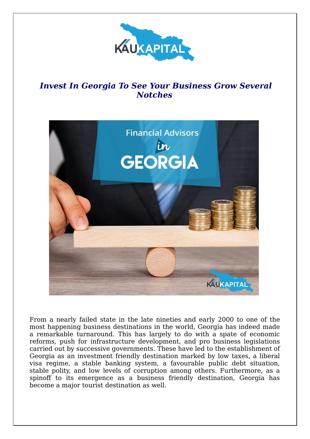 invest in georgia to see your business grow