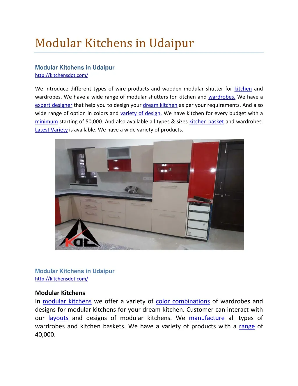 modular kitchens in udaipur