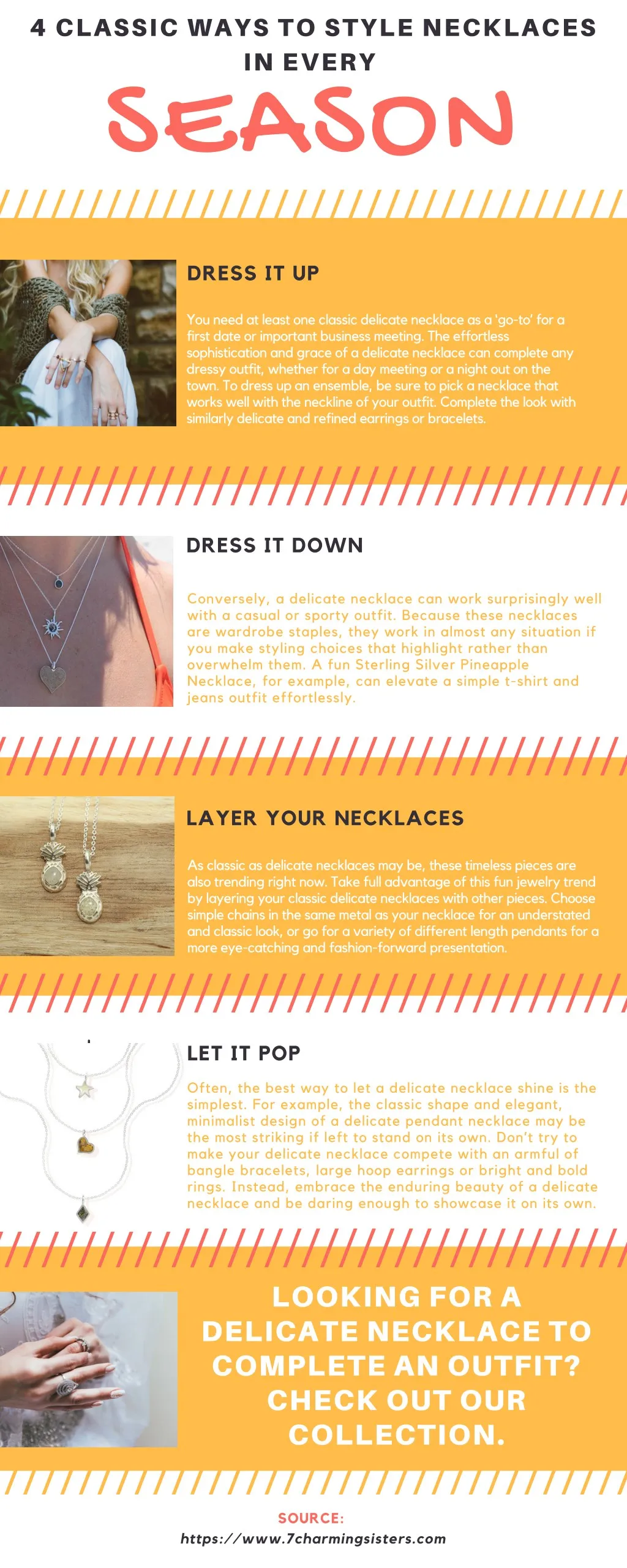 4 classic ways to style necklaces