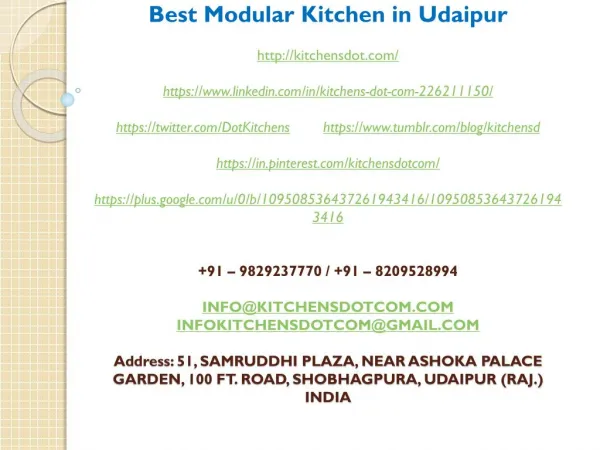 Best Modular Kitchen in Udaipur