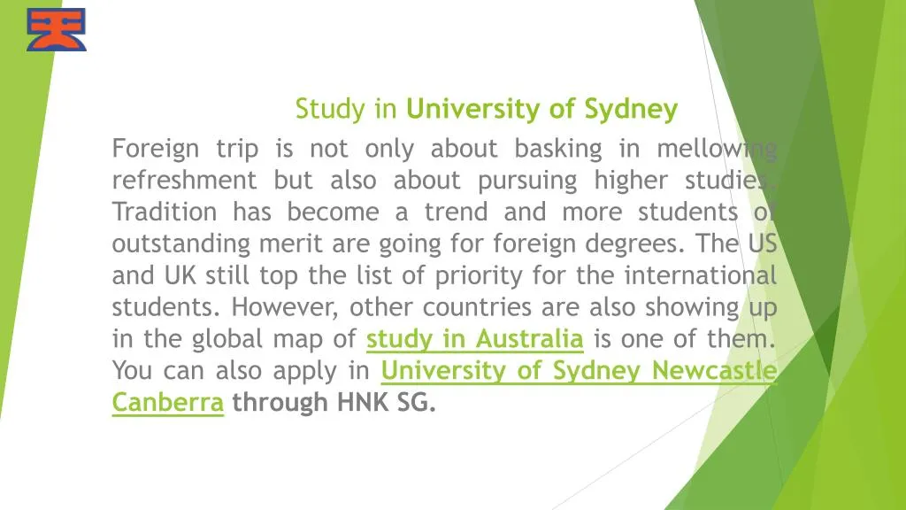 study in university of sydney