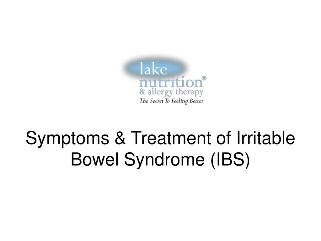symptoms treatment of irritable bowel syndrome ibs