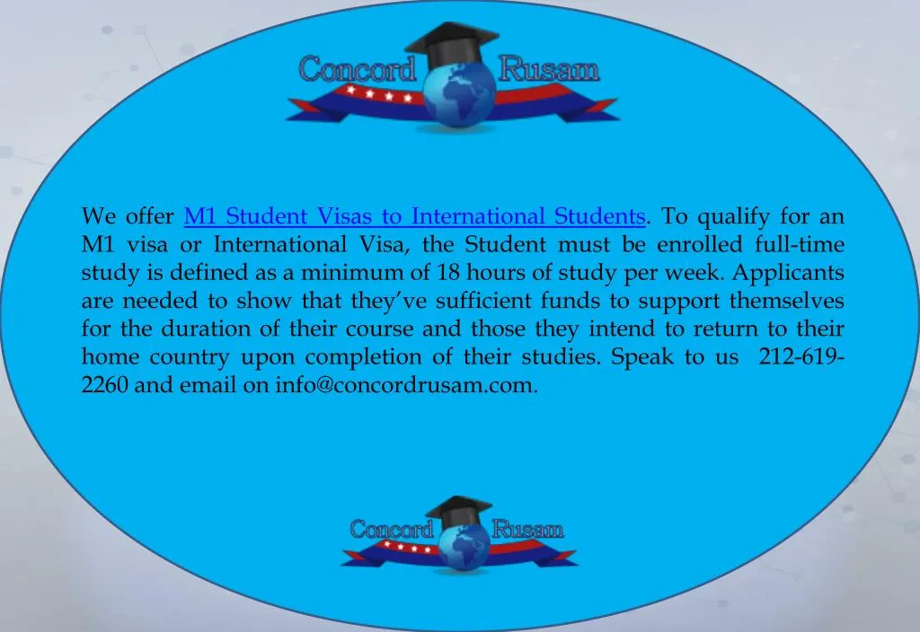 we offer m1 student visas to international