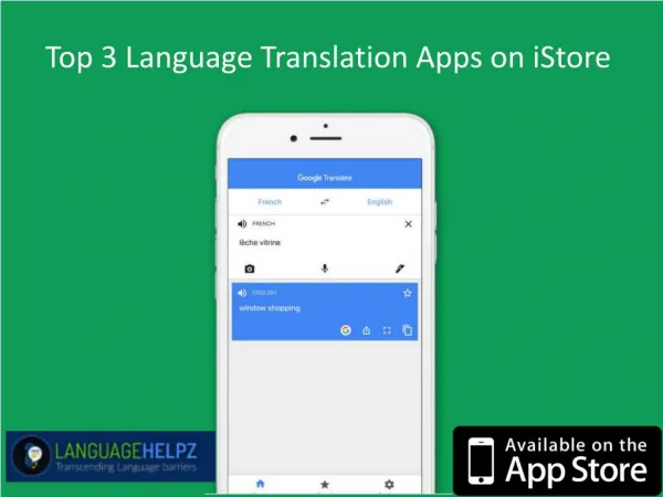 Top 3 Language Translation Apps on iStore