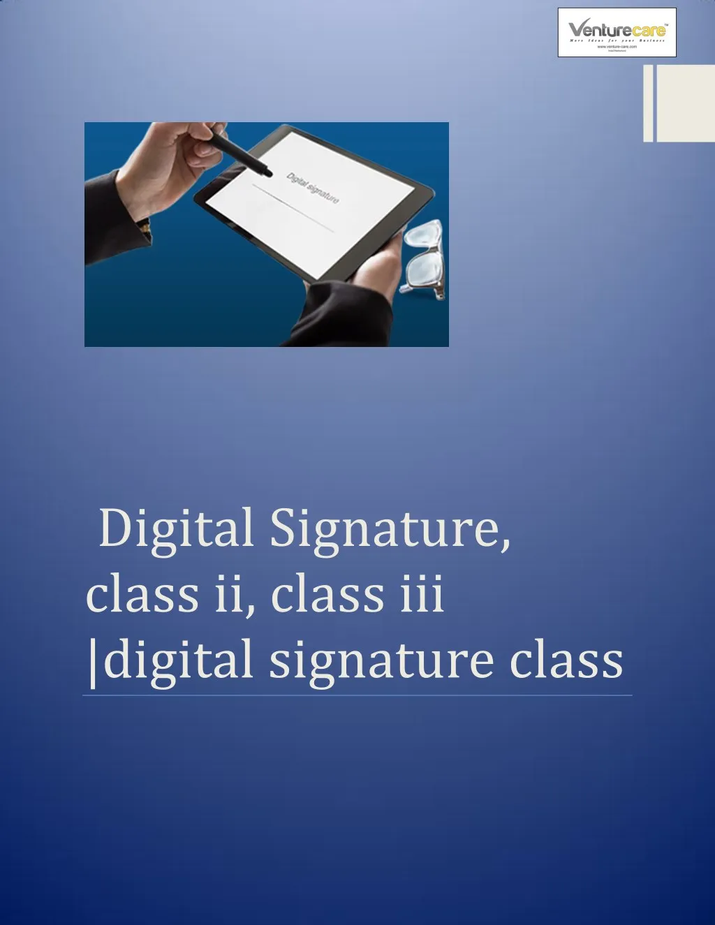 digital signature class ii class iii digital
