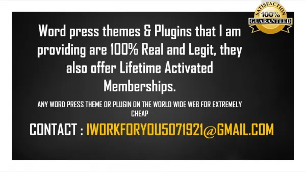 Would you like to buy a premium WordPress themes or plugin?