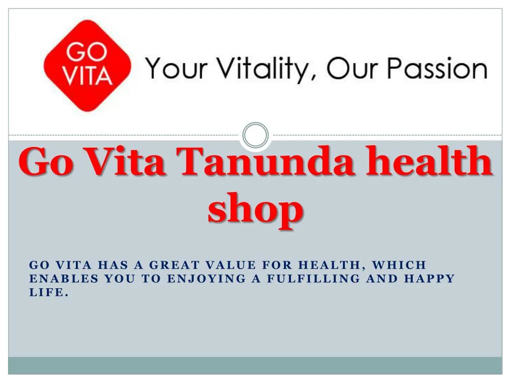 go vita tanunda health shop