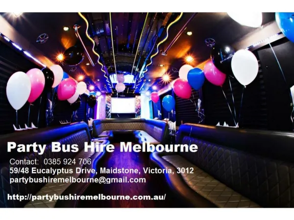 Party Bus Hire Melbourne