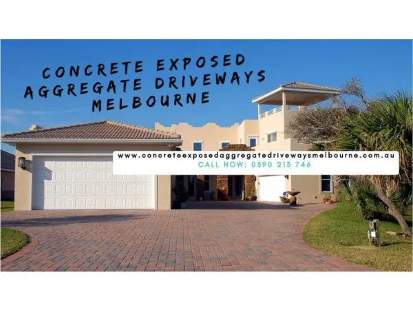 Concrete Exposed Aggregate Driveways Melbourne