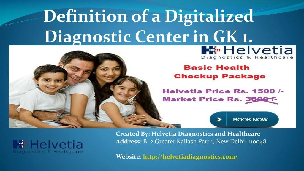definition of a digitalized diagnostic center
