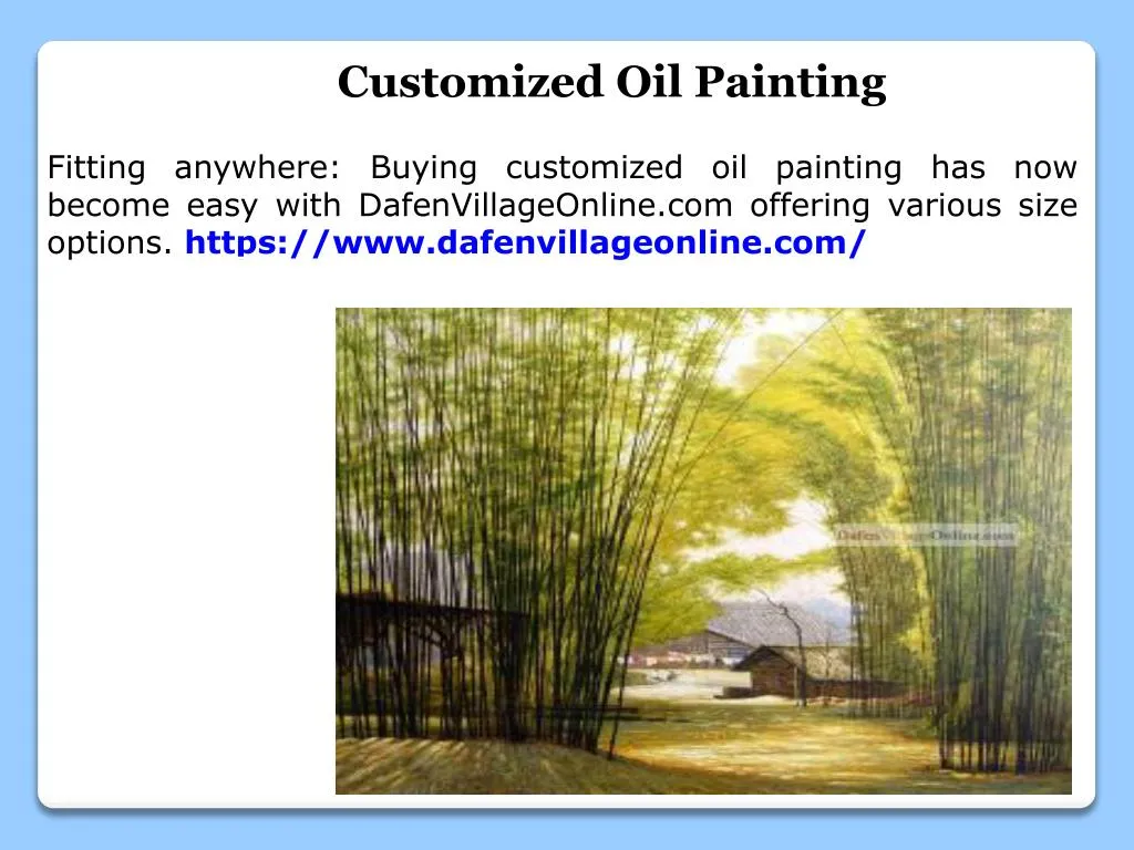 customized oil painting