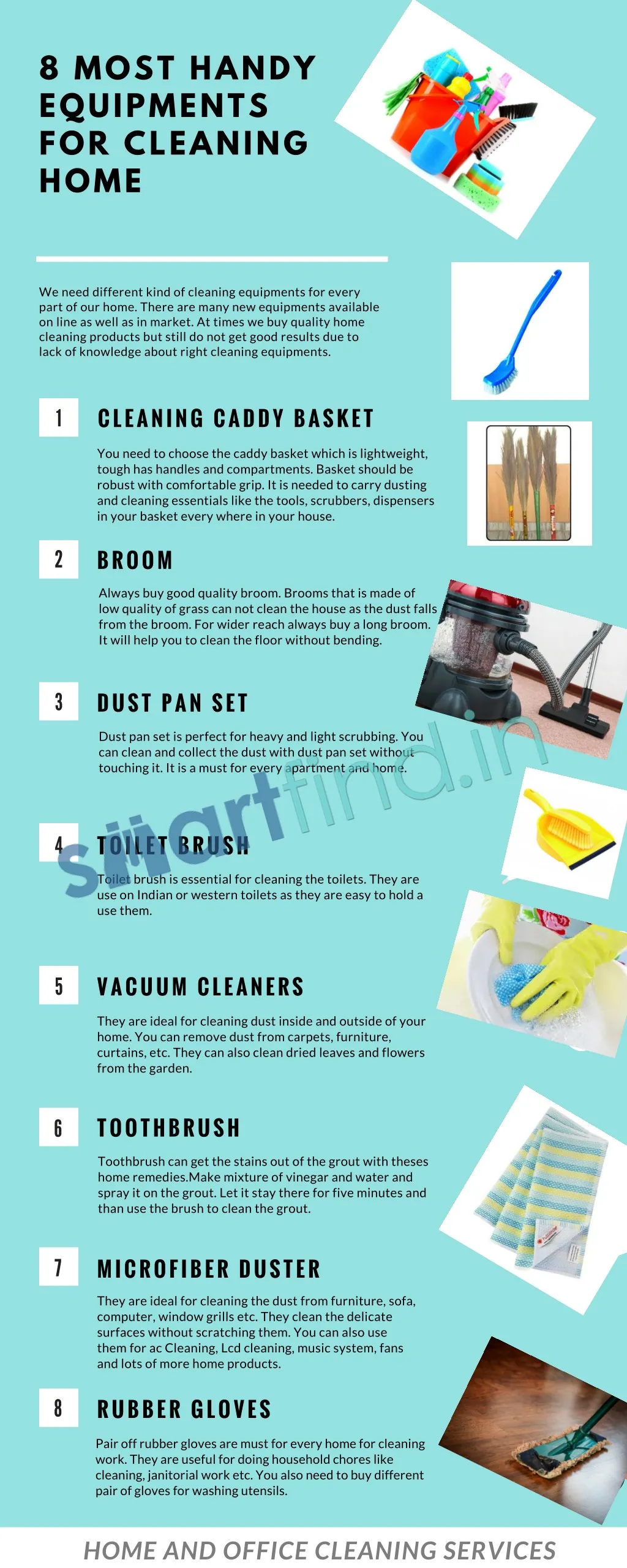 8 most handy equipments for cleaning home