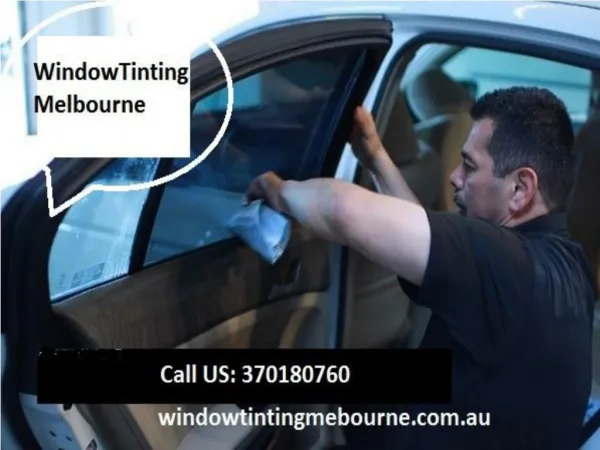 window tinting Melbourne