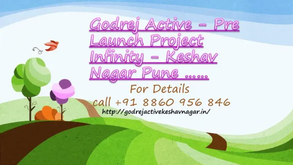 Godrej Active - Pre Launch Project Infinity - Keshav Nagar Pune