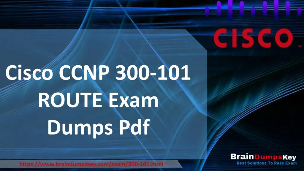 cisco ccnp 300 101 route exam dumps pdf