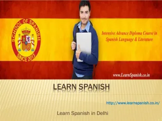 Spanish Classes in Delhi - slide 1
