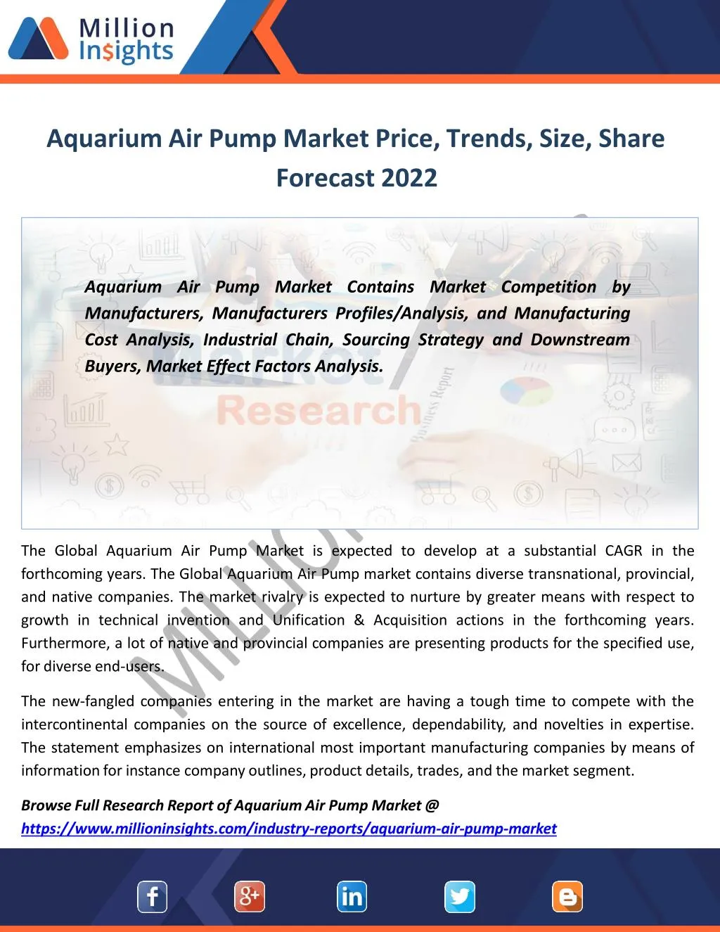 aquarium air pump market price trends size share forecast 2022