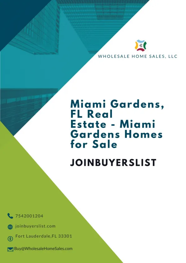 Miami Gardens, FL Real Estate - Miami Gardens Homes for Sale