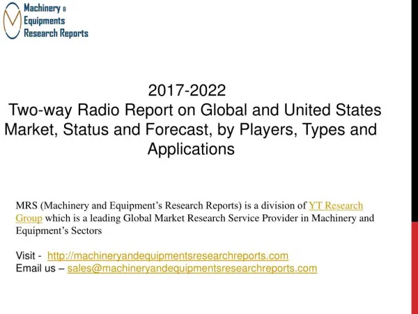 2017-2022 Two-way Radio Report