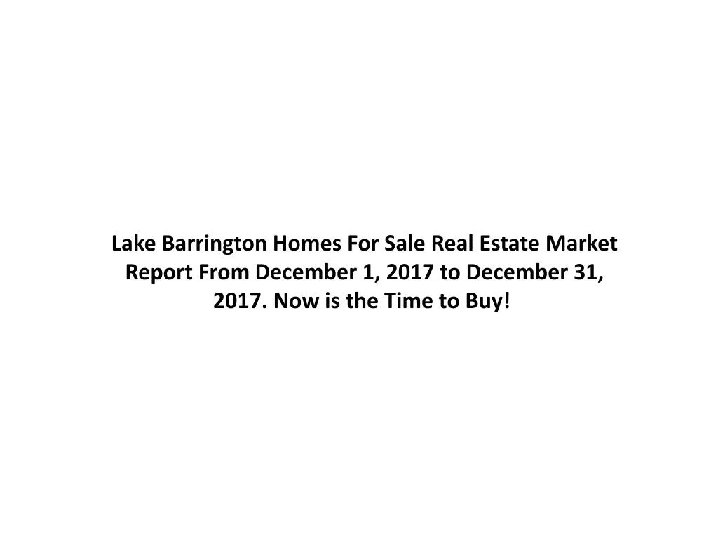 lake barrington homes for sale real estate market
