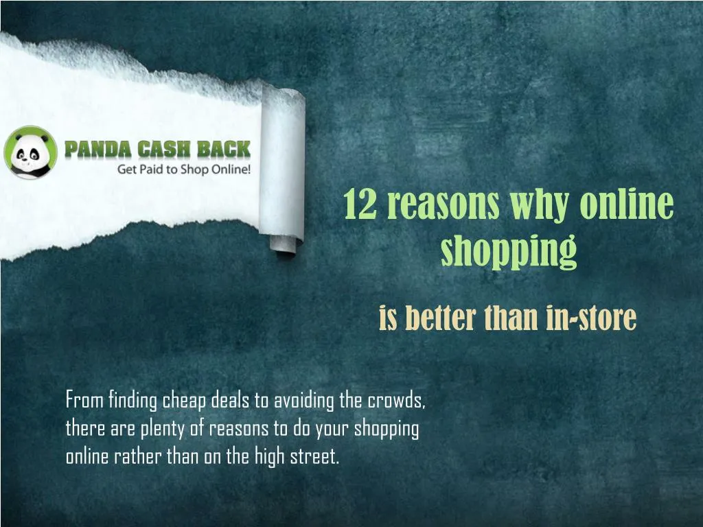 12 reasons why online shopping