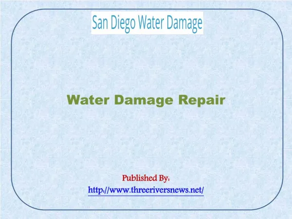 Water Damage Repair