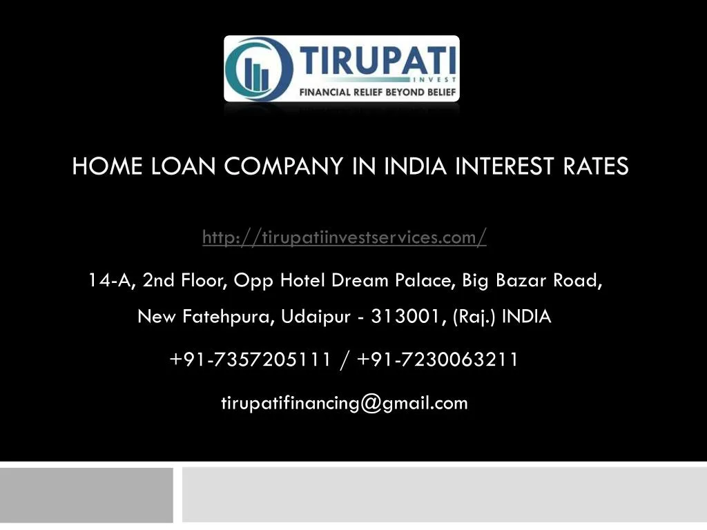 home loan company in india interest rates