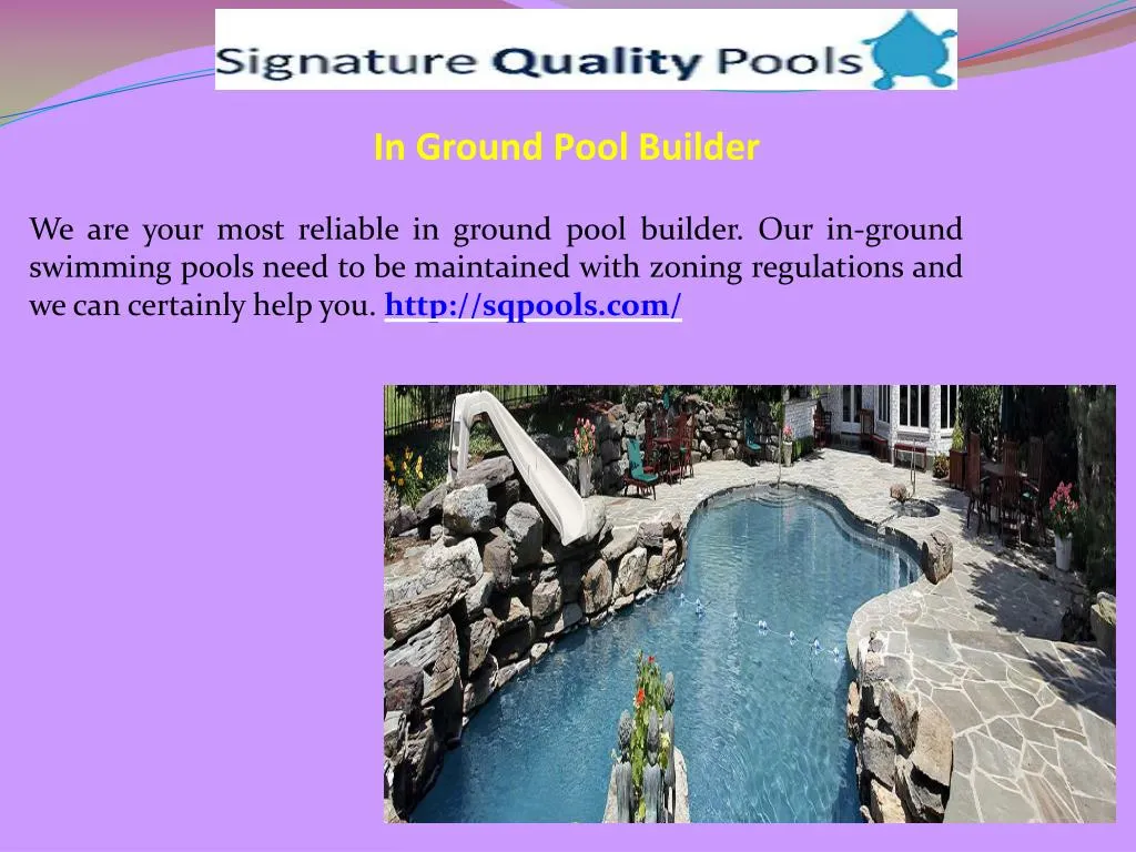in ground pool builder