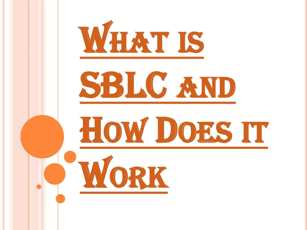 what is sblc and how does it work