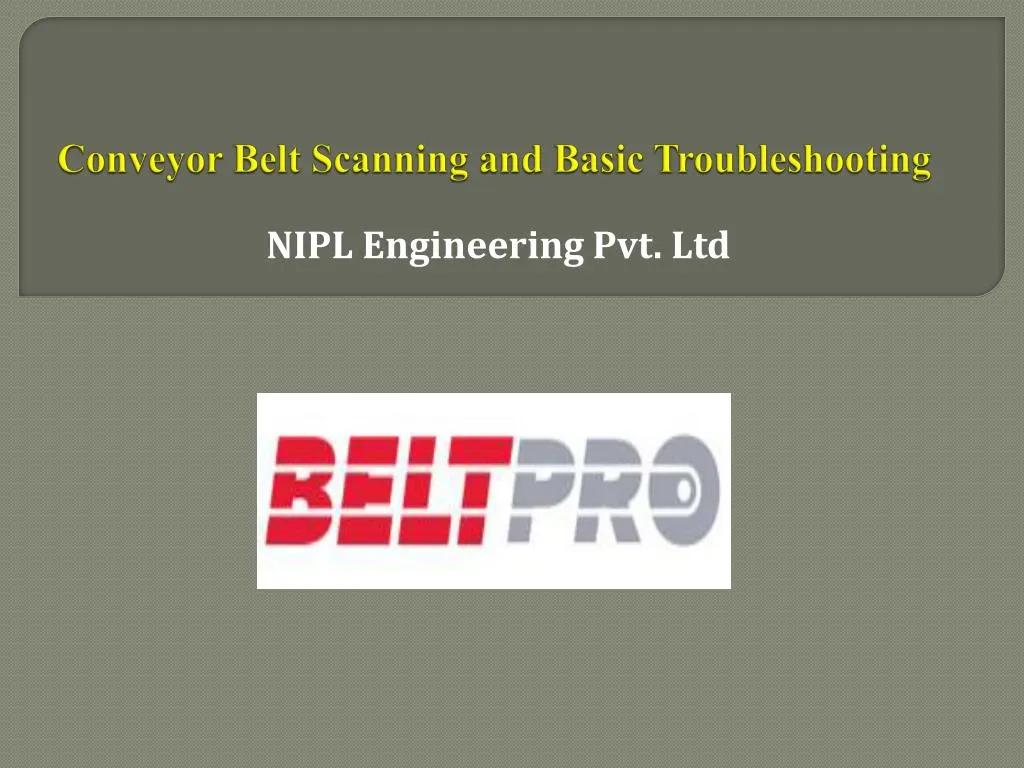 conveyor belt scanning and basic troubleshooting
