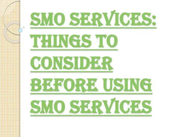 Employing the Privilege SMO Services