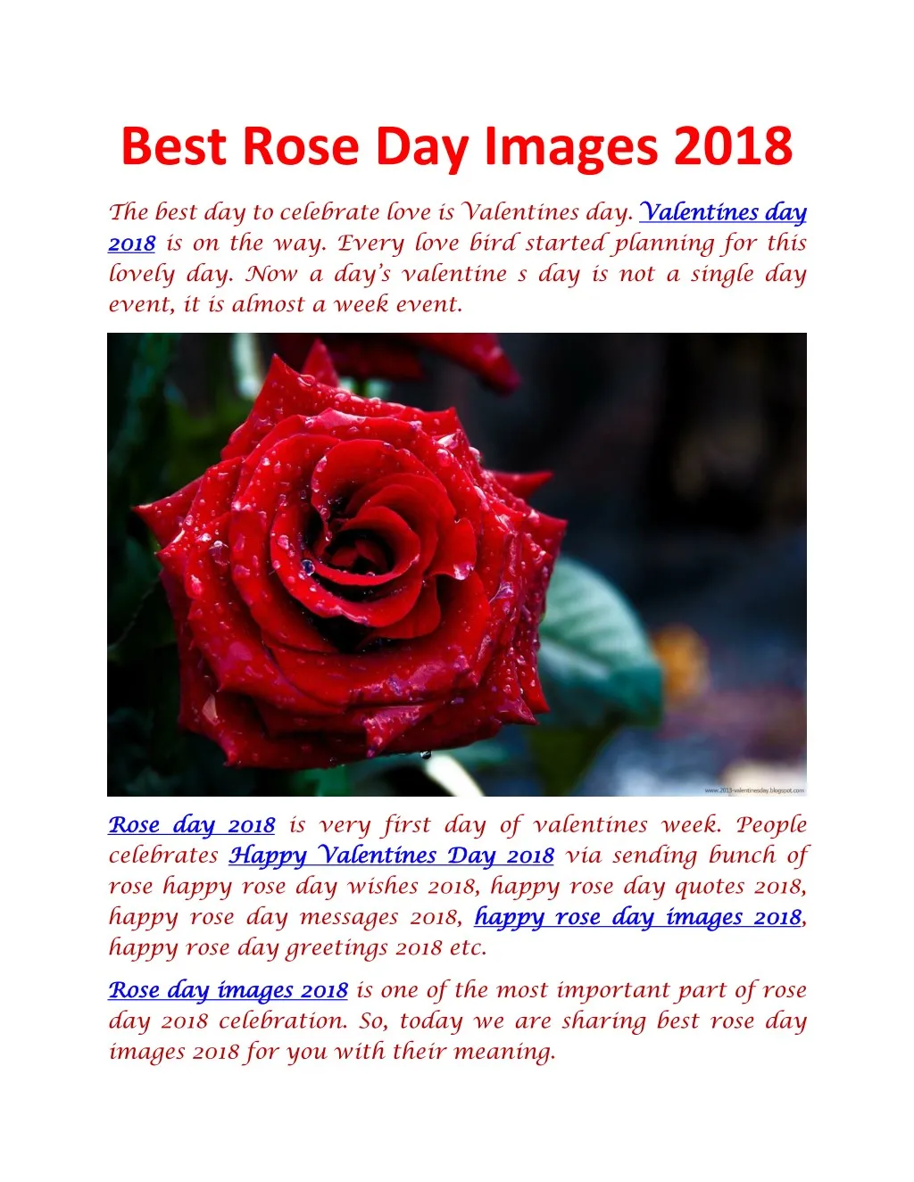 best rose day images 2018