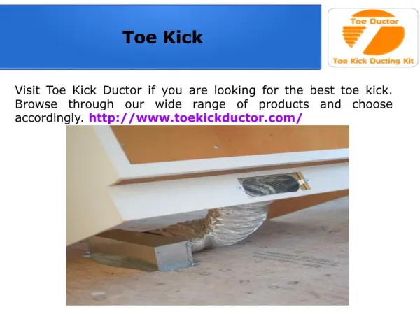 Toe Kick Heating Installation