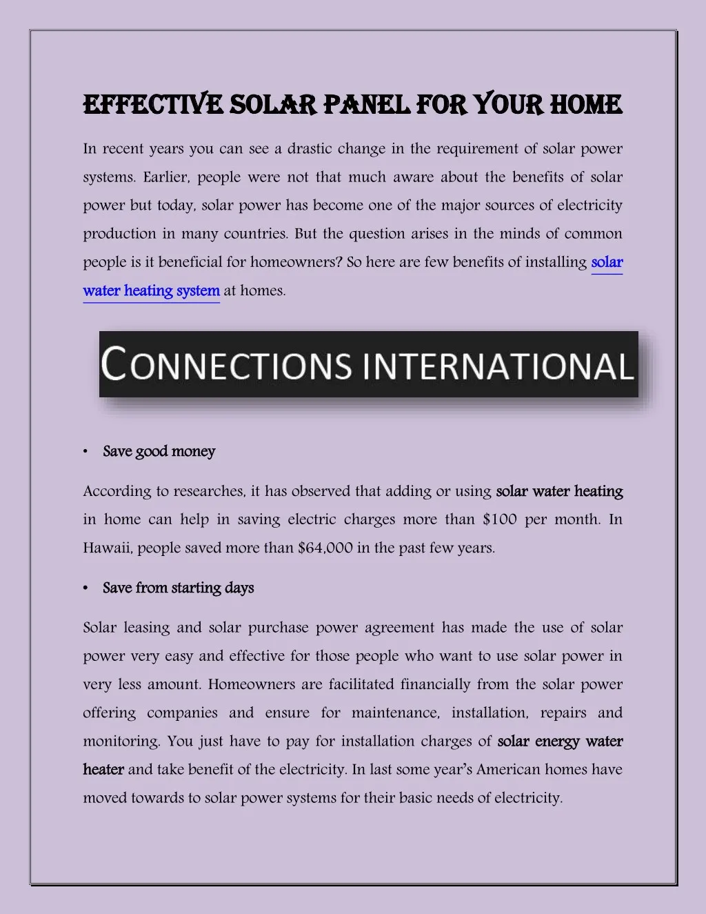 effective solar panel for your home effective