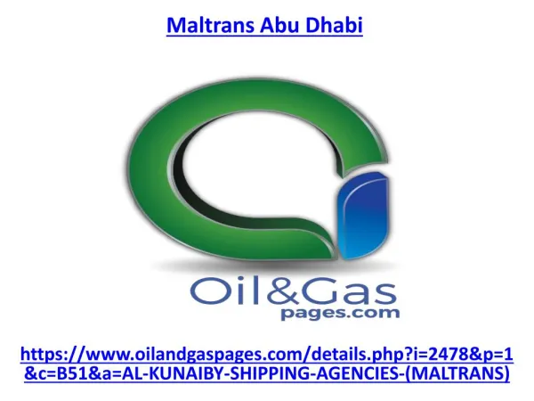 Get the best services of maltrans company in abu dhabi